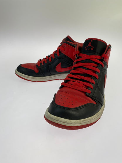 【中古品】【メンズ】 NIKE ナイキ AIR JORDAN 1 MID DQ8426-060 エア ジョーダン 1 ミッド スニーカー 靴 160-241204-yn-03-min サイズ：26.0cm US8 カラー：BLACK/FIRE RED-WHITE 万代Net店