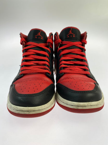 【中古品】【メンズ】 NIKE ナイキ AIR JORDAN 1 MID DQ8426-060 エア ジョーダン 1 ミッド スニーカー 靴 160-241204-yn-03-min サイズ：26.0cm US8 カラー：BLACK/FIRE RED-WHITE 万代Net店