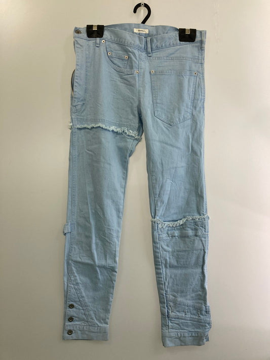 【中古品】【メンズ】 WhoWhat フーワット PUZZLE DENIM パズルデニム ボトムス デニムパンツ 153-241203-jt-19-min サイズ：L カラー：ライトインディゴ 万代Net店