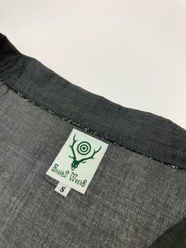 【中古品】【メンズ】 SOUTH2WEST8 サウスツーウエストエイト GL848 SIDE SLIT V NECK SHIRT Vネックシャツ 140-241202-cn-04-min サイズ：S カラー：グレー 万代Net店