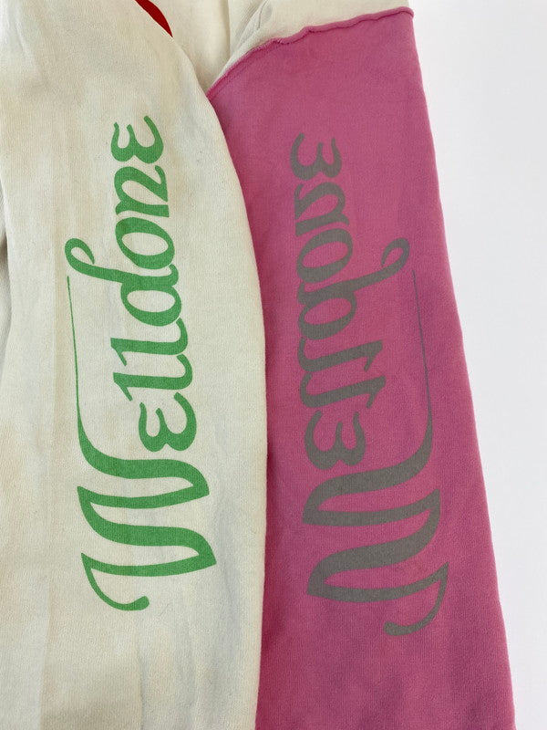 【現状渡し品】【メンズ】 WELLDONE ウェルダン WD-TP7-20-083-U-WH REMAKE LOGO LONG SLEEVE ロゴロングスリーブ トップス 142-241202-ks-03-min サイズ：S カラー：ホワイト 万代Net店