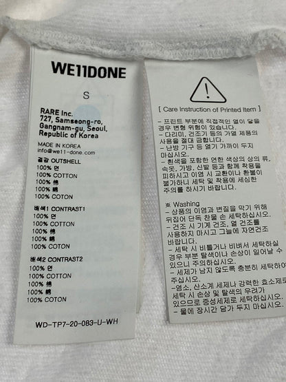 【現状渡し品】【メンズ】 WELLDONE ウェルダン WD-TP7-20-083-U-WH REMAKE LOGO LONG SLEEVE ロゴロングスリーブ トップス 142-241202-ks-03-min サイズ：S カラー：ホワイト 万代Net店