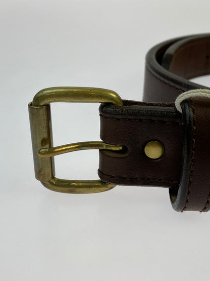 【中古品】【メンズ】  FREEWHEELERS-GREAT LAKES GMT.MFG.CO.- フリーホイーラーズ-グレイトレイクス 1937001 WOODSMAN BELT"DARK BROWN" ベルト 205-241207-AS-21-min サイズ：XL カラー：ブラウン 万代Net店