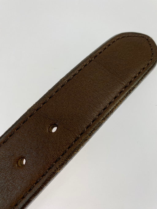 【中古品】【メンズ】  FREEWHEELERS-GREAT LAKES GMT.MFG.CO.- フリーホイーラーズ-グレイトレイクス 1937001 WOODSMAN BELT"DARK BROWN" ベルト 205-241207-AS-21-min サイズ：XL カラー：ブラウン 万代Net店