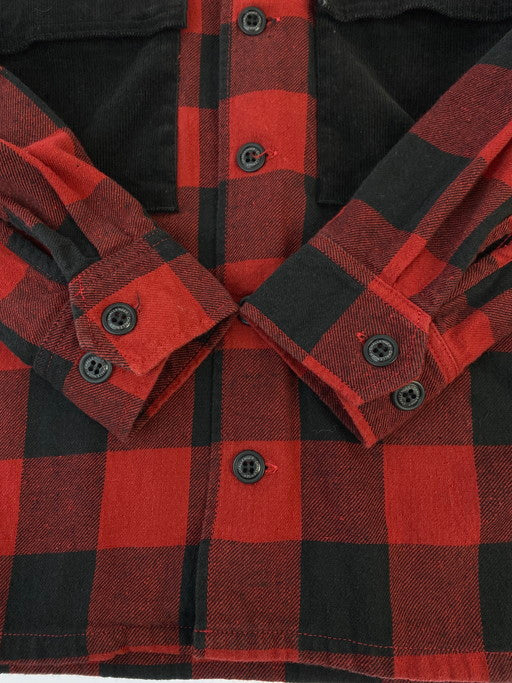 【中古品】【メンズ】 CHALLENGER チャレンジャー L S BUFFALO CHECK SHIRT 長袖シャツ チェックシャツ 142-241204-AS-2-min サイズ：S カラー：レッド/ブラック 万代Net店