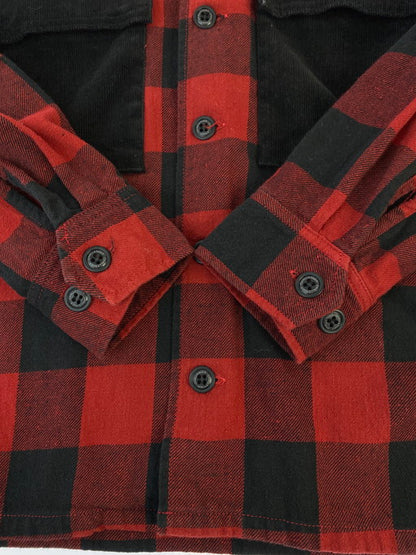 【中古品】【メンズ】 CHALLENGER チャレンジャー L S BUFFALO CHECK SHIRT 長袖シャツ チェックシャツ 142-241204-AS-2-min サイズ：S カラー：レッド/ブラック 万代Net店