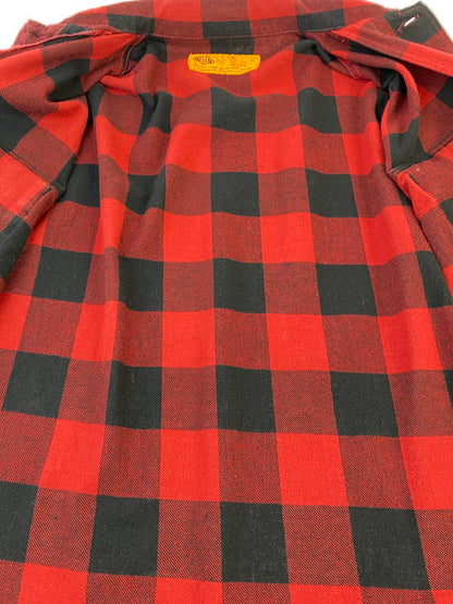 【中古品】【メンズ】 CHALLENGER チャレンジャー L S BUFFALO CHECK SHIRT 長袖シャツ チェックシャツ 142-241204-AS-2-min サイズ：S カラー：レッド/ブラック 万代Net店