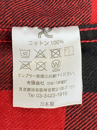 【中古品】【メンズ】 CHALLENGER チャレンジャー L S BUFFALO CHECK SHIRT 長袖シャツ チェックシャツ 142-241204-AS-2-min サイズ：S カラー：レッド/ブラック 万代Net店