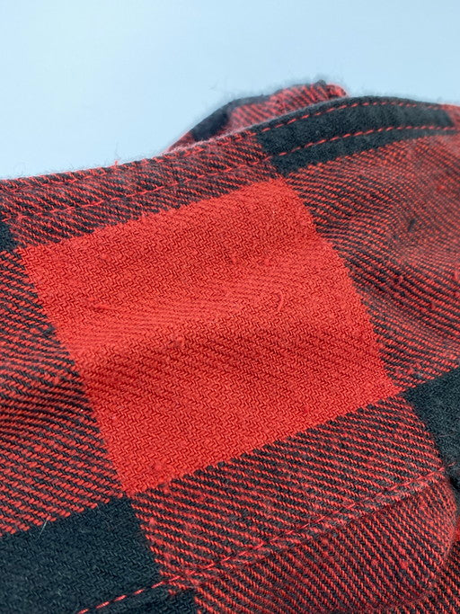 【中古品】【メンズ】 CHALLENGER チャレンジャー L S BUFFALO CHECK SHIRT 長袖シャツ チェックシャツ 142-241204-AS-2-min サイズ：S カラー：レッド/ブラック 万代Net店