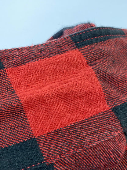 【中古品】【メンズ】 CHALLENGER チャレンジャー L S BUFFALO CHECK SHIRT 長袖シャツ チェックシャツ 142-241204-AS-2-min サイズ：S カラー：レッド/ブラック 万代Net店