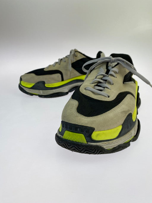 【中古品】【メンズ】 BALENCIAGA バレンシアガ 533888 TRIPLE S TRAINERS 靴 シューズ スニーカー 162-241207-AS-4-min サイズ：27.5cm カラー：グレー/ブラック/イエロー系 万代Net店