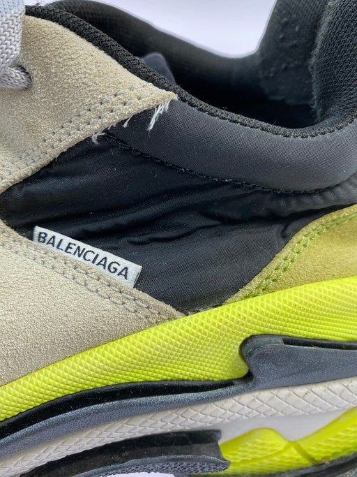 【中古品】【メンズ】 BALENCIAGA バレンシアガ 533888 TRIPLE S TRAINERS 靴 シューズ スニーカー 162-241207-AS-4-min サイズ：27.5cm カラー：グレー/ブラック/イエロー系 万代Net店