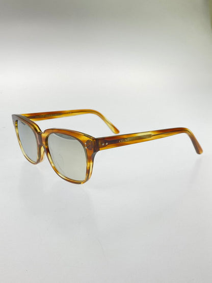 【中古品】【メンズ/レディース】 CELINE セリーヌ SUNGLASSES CL40061F ウェリントン ミラーサングラス アイウェア 183-241203-yn-02-min サイズ：53□16 150 カラー：ブラウン系 万代Net店