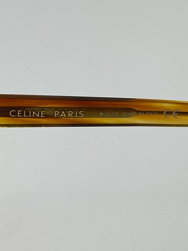 【中古品】【メンズ/レディース】 CELINE セリーヌ SUNGLASSES CL40061F ウェリントン ミラーサングラス アイウェア 183-241203-yn-02-min サイズ：53□16 150 カラー：ブラウン系 万代Net店