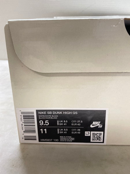 【中古品】【メンズ】 NIKE SB ナイキエスビー 【中古】【メンズ】 NIKE SB ナイキエスビー ×ANTIHERO HM5837-100 DUNK HIGH QS 靴 シューズ スニーカー 160-241204-AS-41-min サイズ：27.5cm カラー：ホワイト 万代Net店