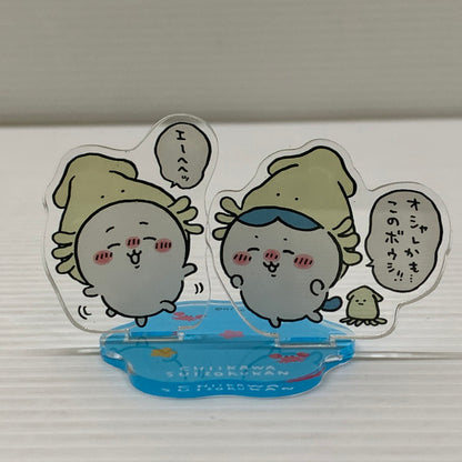 【中古品】 ちいかわ 水族館 アクリルスタンド ハチワレ アクリルパネル ちいかわジオラマアクリルスタンド 039-260225-em-14-min 万代Net店