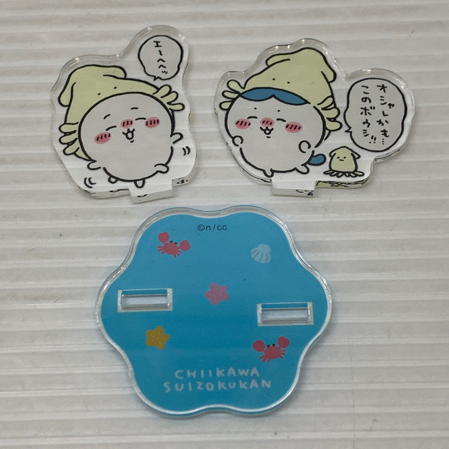 【中古品】 ちいかわ 水族館 アクリルスタンド ハチワレ アクリルパネル ちいかわジオラマアクリルスタンド 039-260225-em-14-min 万代Net店