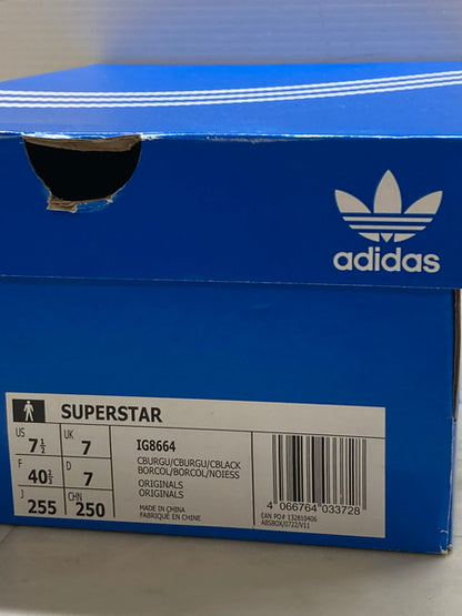 【中古品】【メンズ/レディース】 adidas アディダス IG8664 ABC-MART限定 SUPER STAR 靴 シューズ スニーカー 161-241204-AS-44-min サイズ：25.5cm カラー：レッドブラウン 万代Net店