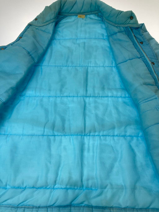 【現状渡し品】【メンズ】 CHALKLINE チョークライン PRIDEジッパー 70S 中綿ジャケット アウター 146-241216-me-12-min サイズ：L カラー：水色 万代Net店