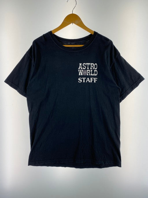 【中古品】【メンズ】 USED TRAVIS SCOTT ASTROWORLD TOUR TEE 半袖Tシャツ 142-241204-AS-6-min サイズ：L カラー：ブラック 万代Net店