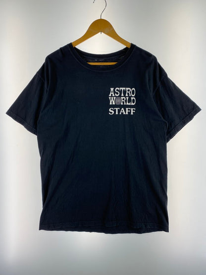 【中古品】【メンズ】 USED TRAVIS SCOTT ASTROWORLD TOUR TEE 半袖Tシャツ 142-241204-AS-6-min サイズ：L カラー：ブラック 万代Net店
