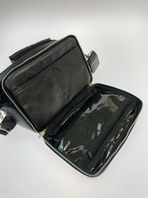 【中古品】【メンズ】 PORTER ポーター FREESTYLE SHOULDER BAG L 鞄 バッグ ショルダーバッグ 188-241207-AS-24-min カラー：ブラック 万代Net店