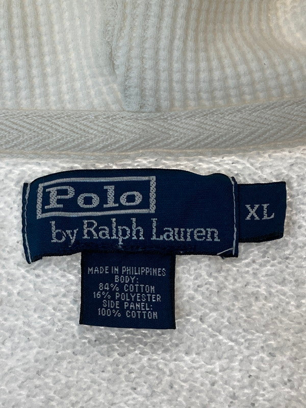 【中古品】【メンズ】 POLO RALPH LAUREN ポロ・ラルフローレン ポニージップパーカー フルジップパーカー 146-241208-AS-26-min サイズ：XL カラー：ホワイト 万代Net店