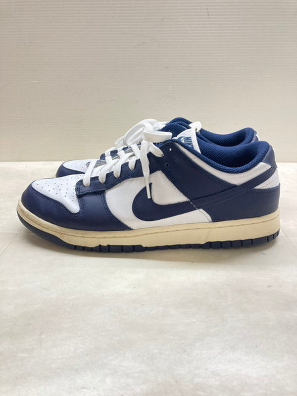 【中古品】【メンズ】 NIKE ナイキ DD1503-115 WMNS DUNK LOW"VINTAGE NAVY" 靴 シューズ スニーカー 160-241204-AS-49-min サイズ：28.5cm カラー：ネイビー/ホワイト 万代Net店