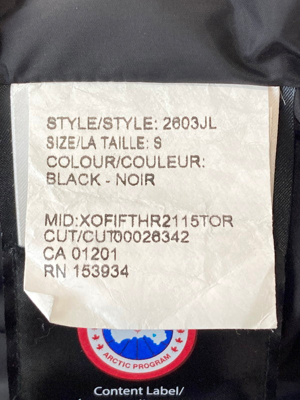 【中古品】【レディース】 CANADA GOOSE カナダグース 2603JL BRONTE PARKA HERITAGE アウター ダウンコート 168-241204-AS-52-min サイズ：S カラー：ブラック 万代Net店