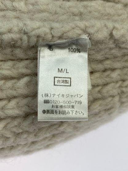 【中古品】【メンズ/レディース】 NIKE ナイキ ニットキャップ 帽子 ニット帽 185-241207-AS-12-min サイズ：M/L カラー：ホワイト系 万代Net店