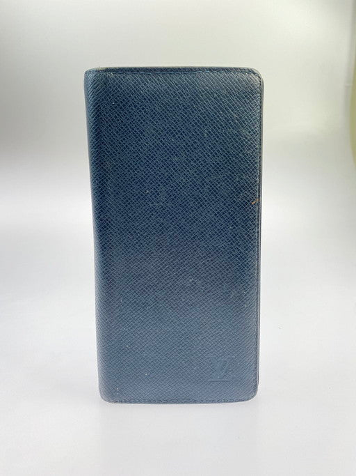 【ジャンク品】【メンズ/レディース】 LOUIS VUITTON ルイ・ヴィトン M30501 MB4136 タイガ ポルトフォイユ・ブラザ ウォレット サイフ 財布 179-241208-AB-18-min カラー：ネイビー 万代Net店