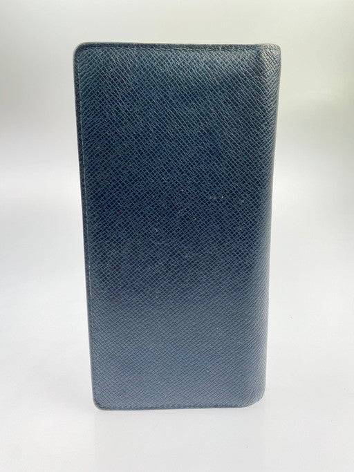 【ジャンク品】【メンズ/レディース】 LOUIS VUITTON ルイ・ヴィトン M30501 MB4136 タイガ ポルトフォイユ・ブラザ ウォレット サイフ 財布 179-241208-AB-18-min カラー：ネイビー 万代Net店