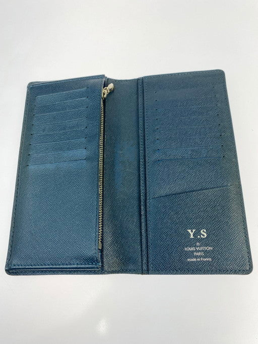 【ジャンク品】【メンズ/レディース】 LOUIS VUITTON ルイ・ヴィトン M30501 MB4136 タイガ ポルトフォイユ・ブラザ ウォレット サイフ 財布 179-241208-AB-18-min カラー：ネイビー 万代Net店