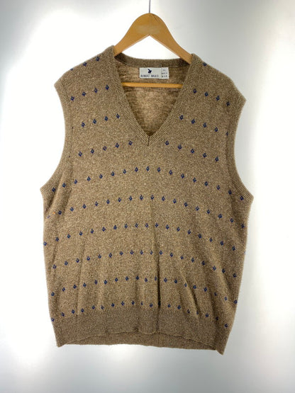 【中古品】【メンズ】 ROBERT BRUCE ロバートブルース KNITVEST ニットベスト メンズ トップス 146-260410-KS-07-min サイズ：XL カラー：ブラウン系 万代Net店