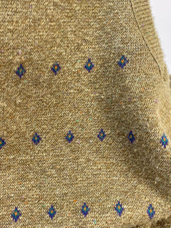【中古品】【メンズ】 ROBERT BRUCE ロバートブルース KNITVEST ニットベスト メンズ トップス 146-260410-KS-07-min サイズ：XL カラー：ブラウン系 万代Net店