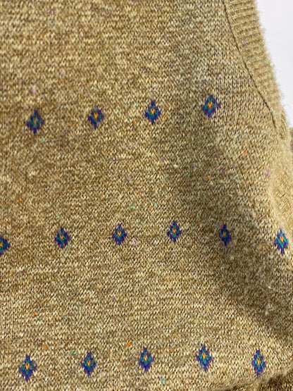 【中古品】【メンズ】 ROBERT BRUCE ロバートブルース KNITVEST ニットベスト メンズ トップス 146-260410-KS-07-min サイズ：XL カラー：ブラウン系 万代Net店