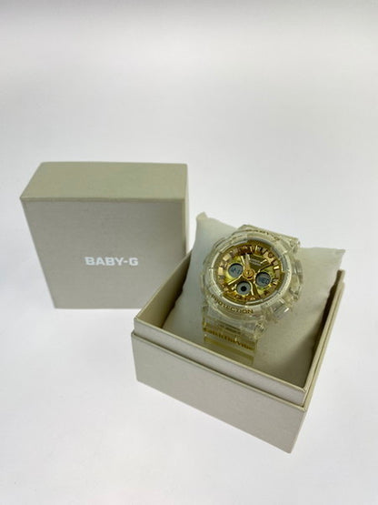 【中古品】【レディース】 Baby-G ベイビージー BA-130CVG アナデジ クオーツ腕時計 196-241217-AS-37-min カラー：クリア 万代Net店