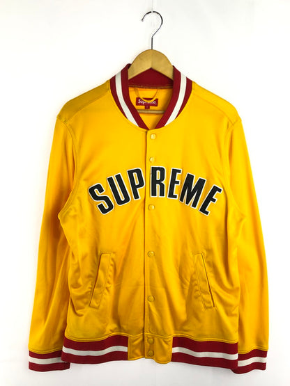 【中古品】【メンズ】 Supreme シュプリーム 15SS MESH VARSITY JACKET 15年春夏 メッシュ バーシティー ジャケット アウター 149-251109-rt-15-tag サイズ：L カラー：イエロー 万代Net店