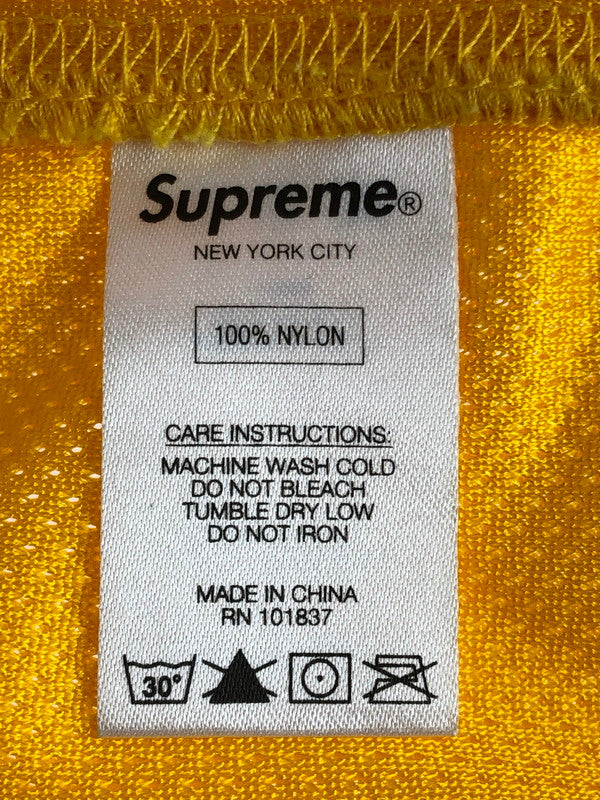 【中古品】【メンズ】 Supreme シュプリーム 15SS MESH VARSITY JACKET 15年春夏 メッシュ バーシティー ジャケット アウター 149-251109-rt-15-tag サイズ：L カラー：イエロー 万代Net店