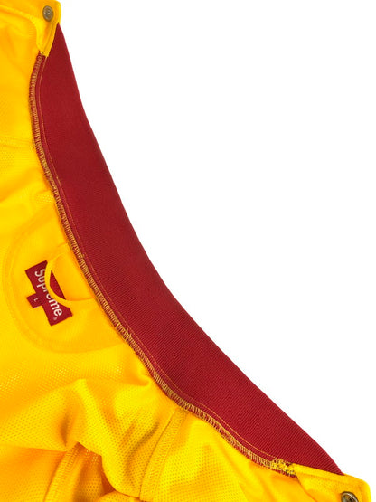 【中古品】【メンズ】 Supreme シュプリーム 15SS MESH VARSITY JACKET 15年春夏 メッシュ バーシティー ジャケット アウター 149-251109-rt-15-tag サイズ：L カラー：イエロー 万代Net店