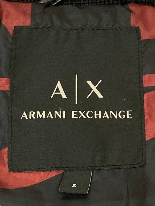 【現状渡し品】【メンズ】 ARMANI EXCHANGE アルマーニエクスチェンジ 3HZB04 LEATHER HOODED JACKET アウター 141-241208-AS-14-min サイズ：S カラー：ブラック 万代Net店