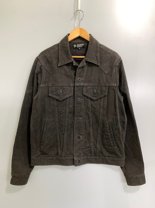 【中古品】【メンズ】 ROUGH AND RUGGED ラフアンドラゲッド デニムジャケット メンズアウター 142-241210-em-06-min サイズ：3 カラー：ダークブラウン 万代Net店