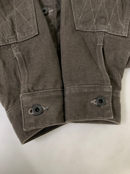 【中古品】【メンズ】 ROUGH AND RUGGED ラフアンドラゲッド デニムジャケット メンズアウター 142-241210-em-06-min サイズ：3 カラー：ダークブラウン 万代Net店