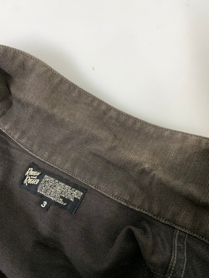 【中古品】【メンズ】 ROUGH AND RUGGED ラフアンドラゲッド デニムジャケット メンズアウター 142-241210-em-06-min サイズ：3 カラー：ダークブラウン 万代Net店