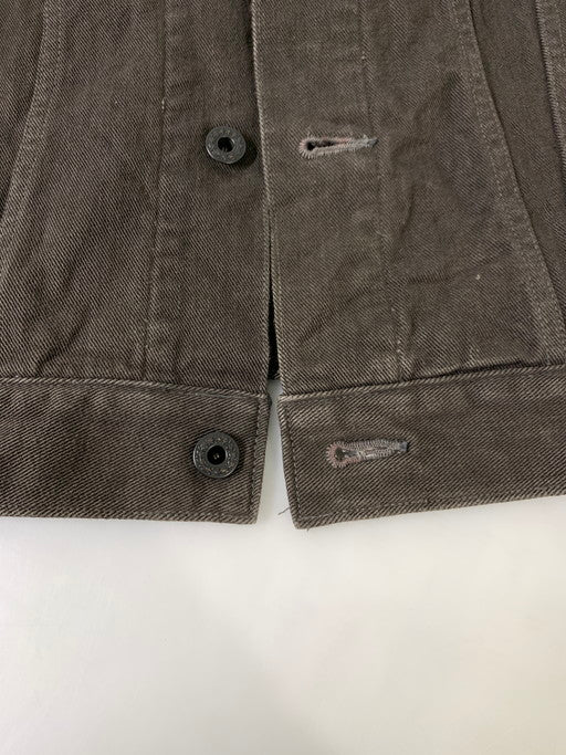 【中古品】【メンズ】 ROUGH AND RUGGED ラフアンドラゲッド デニムジャケット メンズアウター 142-241210-em-06-min サイズ：3 カラー：ダークブラウン 万代Net店