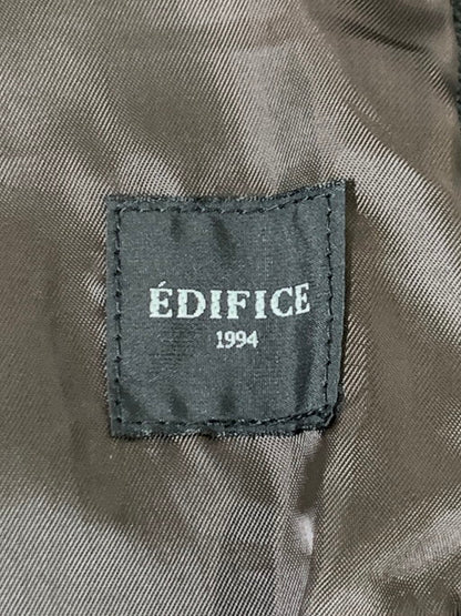 【中古品】【メンズ】 EDIFICE エディフィス シープベジレザー ロングベスト 23-011-300-1008 メンズ トップス インナーアウター メンズベスト 重ね着 147-241210-em-17-min サイズ：F カラー：ブラック 万代Net店