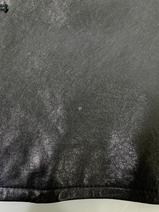 【中古品】【メンズ】 EDIFICE エディフィス シープベジレザー ロングベスト 23-011-300-1008 メンズ トップス インナーアウター メンズベスト 重ね着 147-241210-em-17-min サイズ：F カラー：ブラック 万代Net店