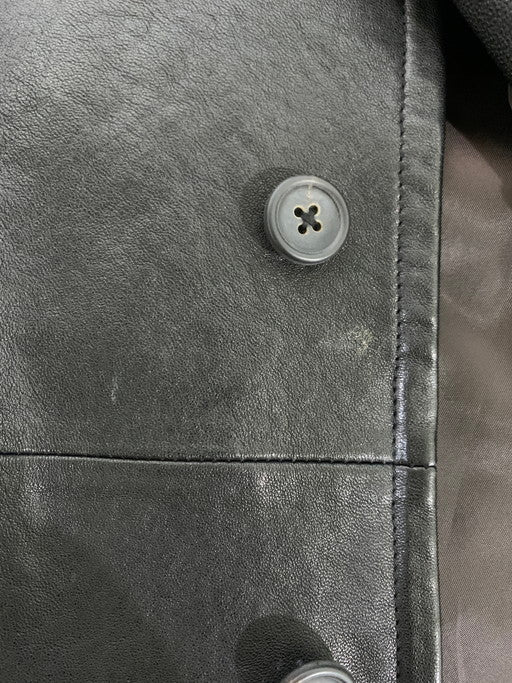 【中古品】【メンズ】 EDIFICE エディフィス シープベジレザー ロングベスト 23-011-300-1008 メンズ トップス インナーアウター メンズベスト 重ね着 147-241210-em-17-min サイズ：F カラー：ブラック 万代Net店