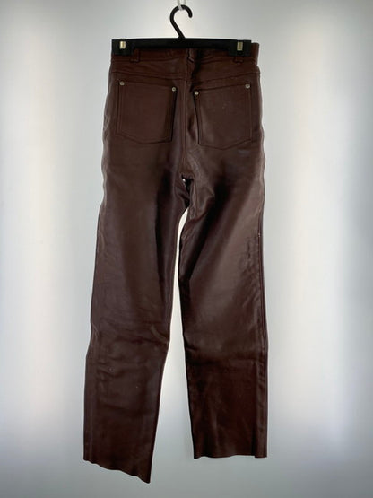 【現状渡し品】【メンズ】 OHPLAN オウプラン レザーパンツ ボトムス 156-241220-me-23-min サイズ：30 カラー：ブラウン 万代Net店