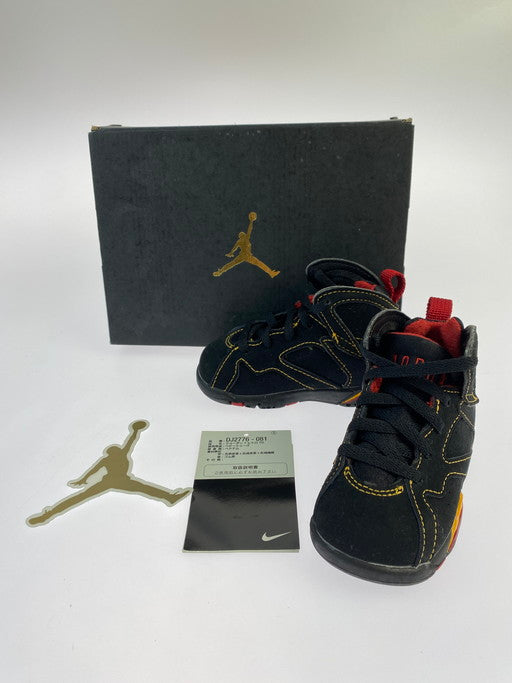 【中古品】【キッズ】 NIKE ナイキ TD AIR JORDAN 7 RETRO DJ2776-081 エア ジョーダン レトロ スニーカー 靴 160-241216-yn-18-min サイズ：11.0cm US5C カラー：BLACK/CITRUS-VARSITY-RED 万代Net店